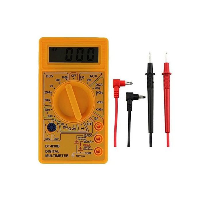 Multimètre dt-830b électrique voltmètre ampèremètre ohm testeur ohmmètre