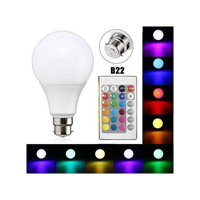 Lampe led rvb 15w télécommandée