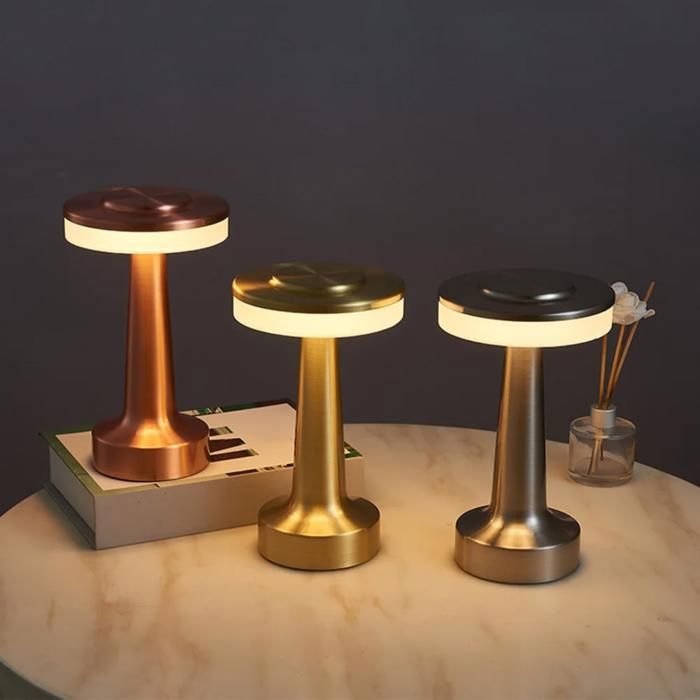 Lampe de table sans fil usb pour restaurants et hôtel