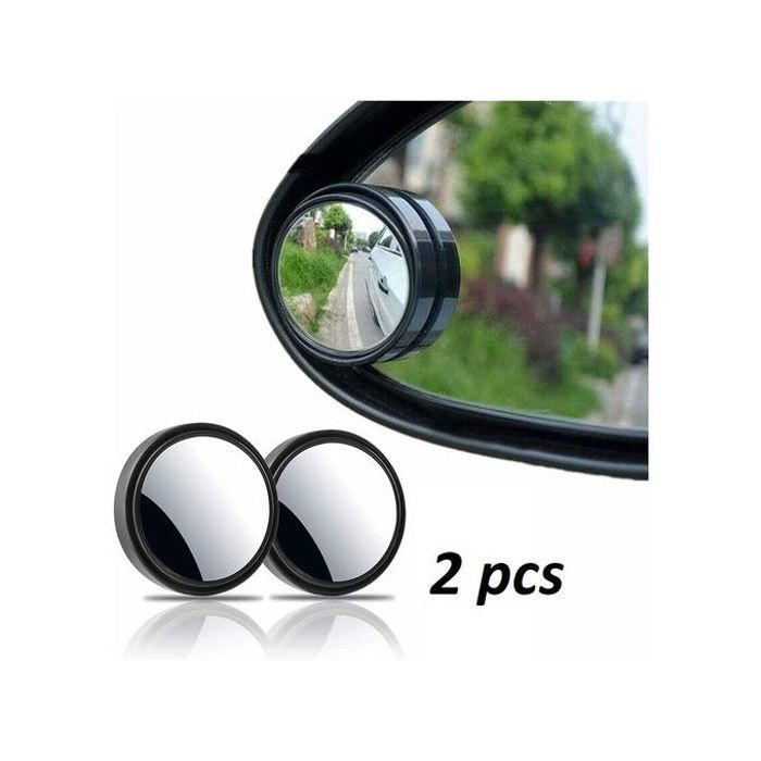 Mini rétroviseurs ronds auto-adhésifs 2 pcs