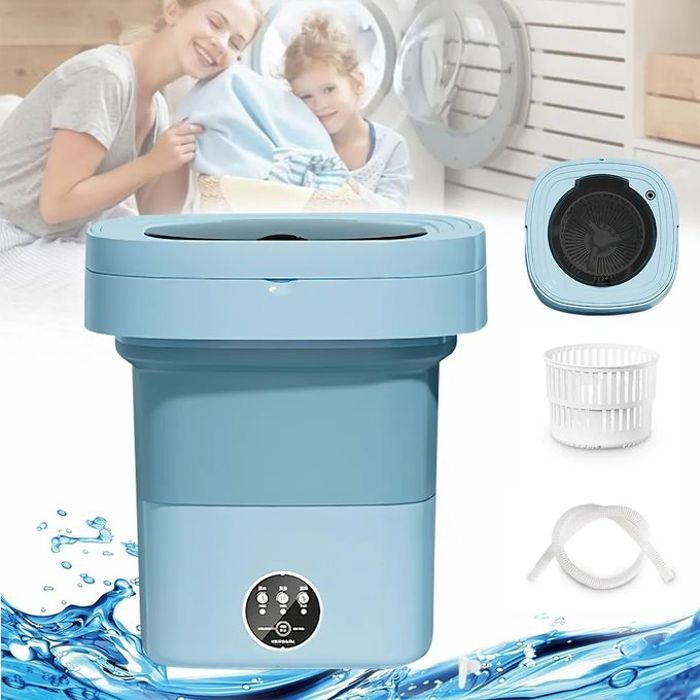 Machine à laver portable pliable, pour vêtements, chaussettes