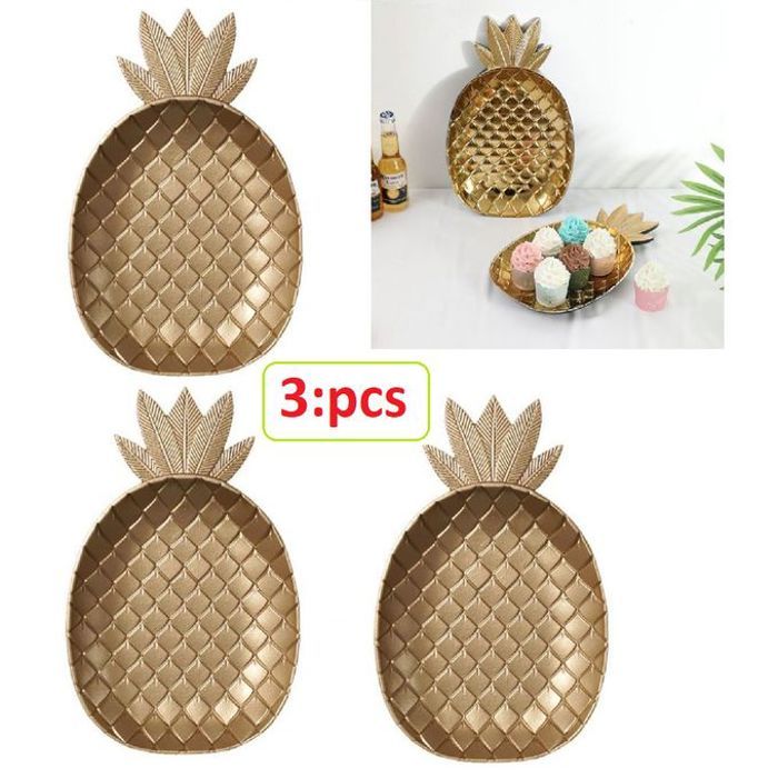 3 pcs de vaisselle polyvalentes pour les apéritifs et fruits secs,décoratif