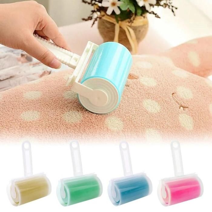 Rouleau anti-peluches lavable pour les vêtements,rouleau à poils d'animaux (Couleur aléatoire)