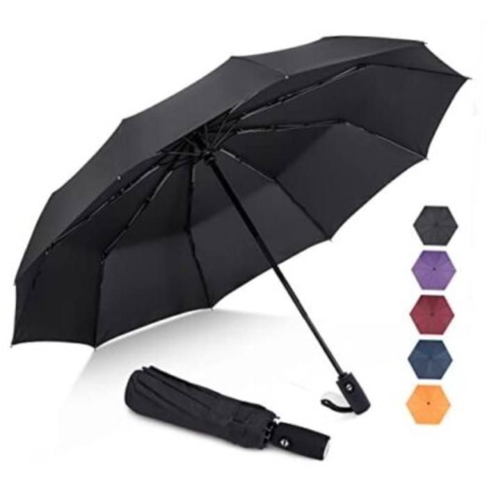 Parapluie Pliant Automatique – Homme & Femme – Ouverture et Fermeture Rapide – Compact et Robuste (Couleur Aléatoire)