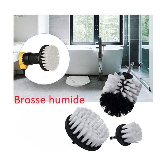 Trio de brosses de nettoyage électriques
