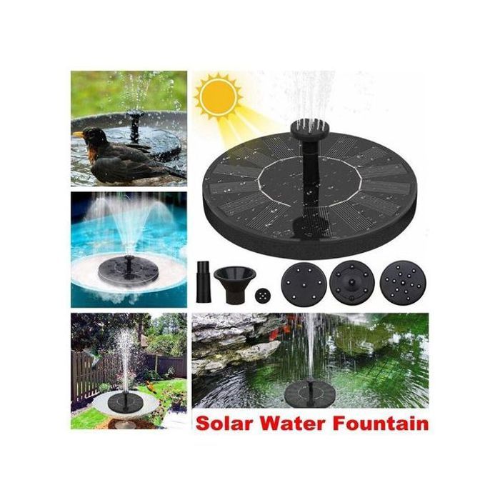 Fontaine solaire flottante bain d'oiseaux