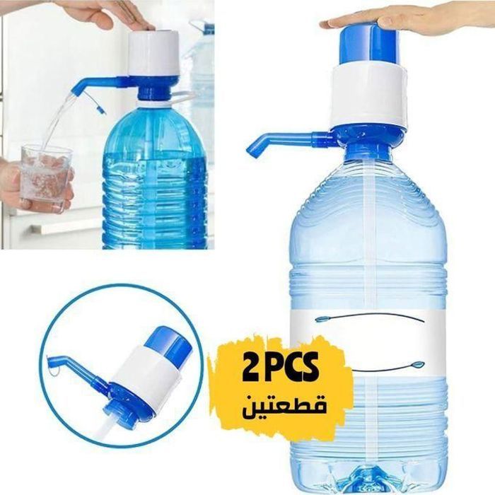 2 pièces pompe à bouteille d'eau manuelle de 3 à 10 l