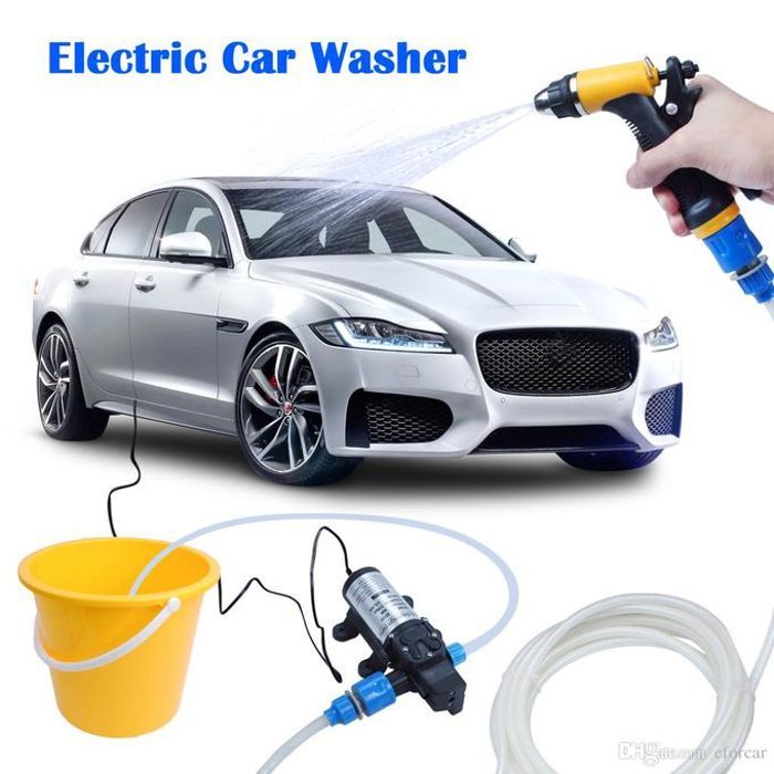 Pompe à eau voiture kit de nettoyage auto lavage haute pression 6l 130psi (70w 12v)
