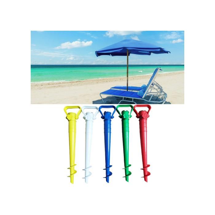 Pied pour parasol sable ou terre pieds de parasols àhélice à visser dans lesable