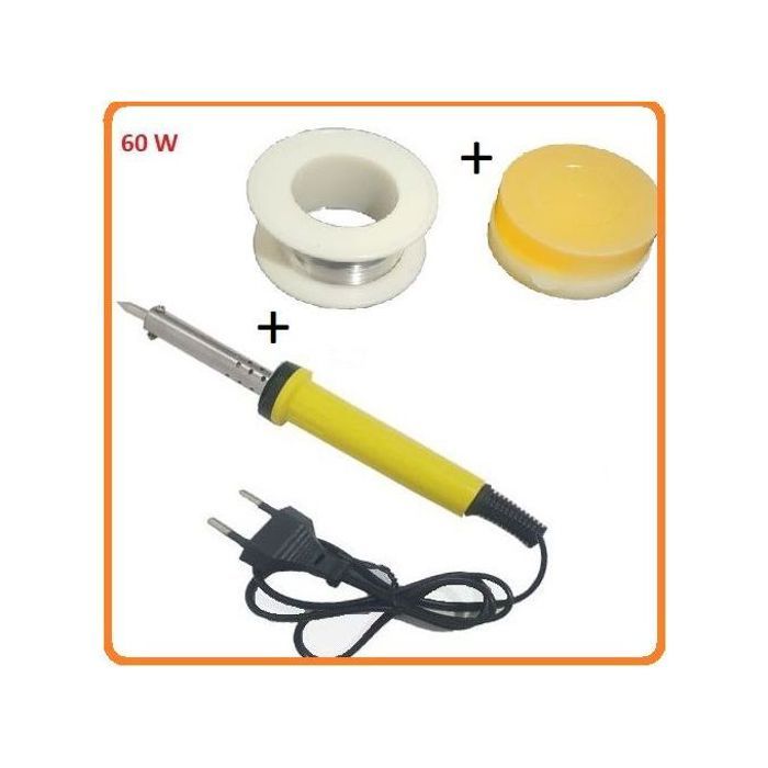 Fer à souder electrique professionnel 1.0mm avec colophane