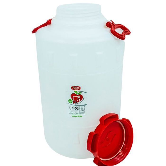 Atlas bidon homologué en pvc de 33l pour huile et eau,conception étanche avec poignées