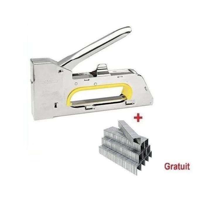 Agrafeuse 13/4-6-8mm bois + 5000 agrafes gratuit