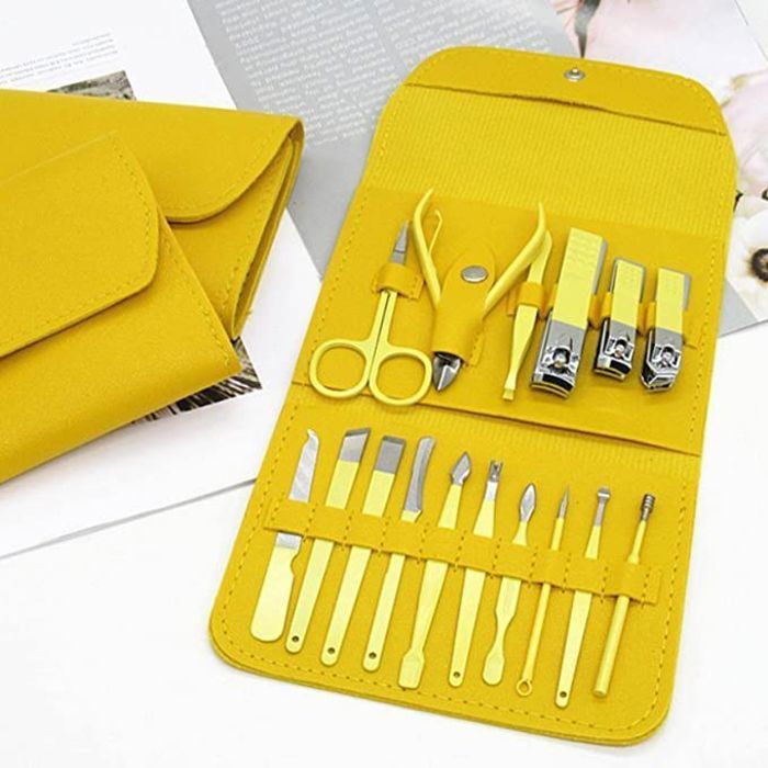 Kit coupe ongles professionnels 16 pcs