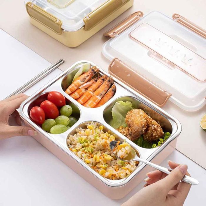 Boîte à lunch avec compartiments pour l'école