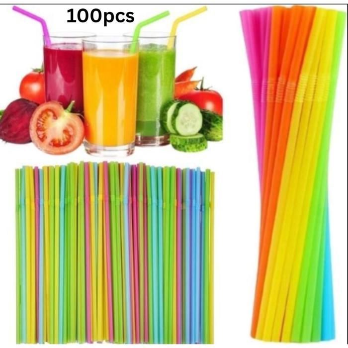 Pailles en plastique réutilisables pour mariage