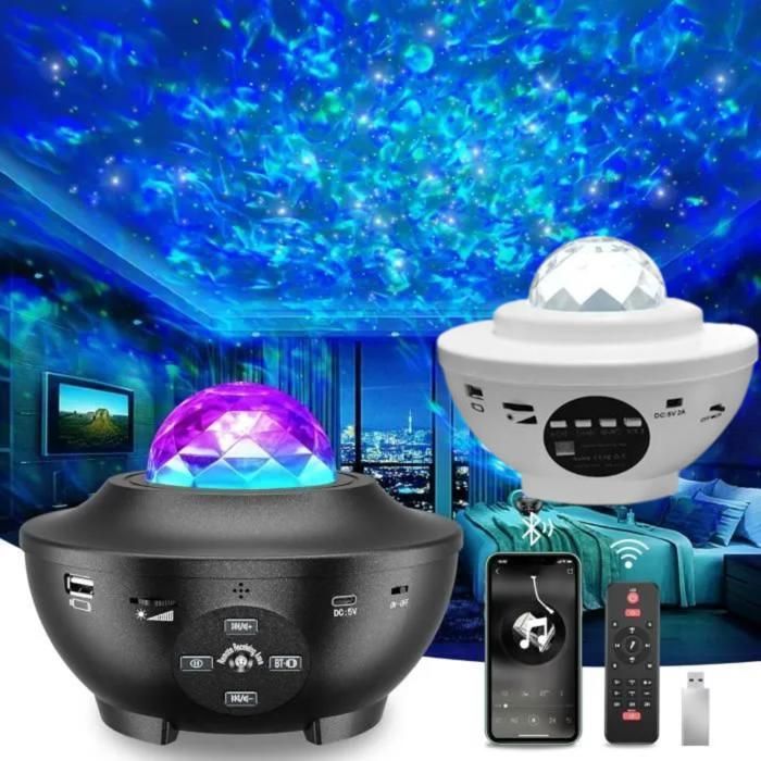 Projecteur galaxy night light avec haut-parleur intégré et télécommande