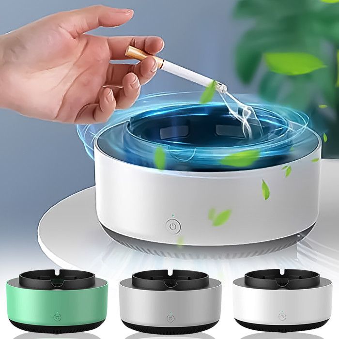 Cendrier sans fumée multifonctions, cendrier électronique avec filtre (couleur aleatoire)