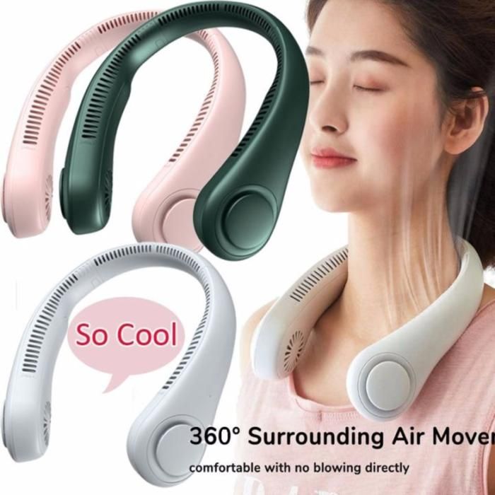 Mini ventilateur de cou portable rechargeable par usb