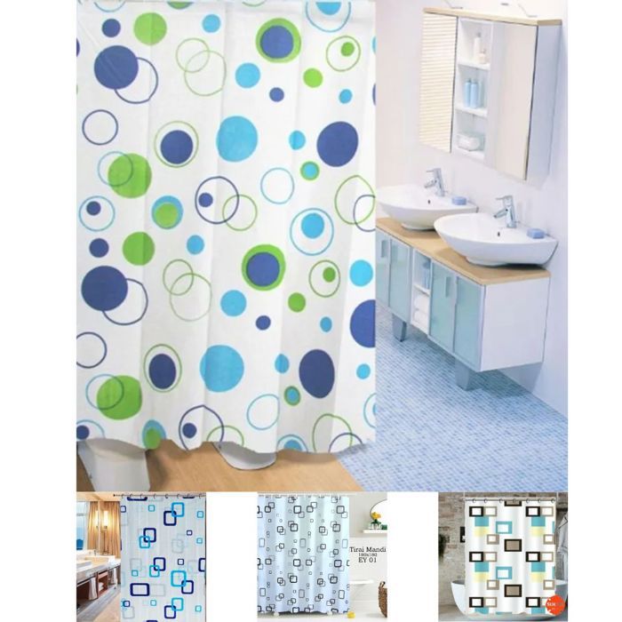 Rideau de douche étanche salle de bain