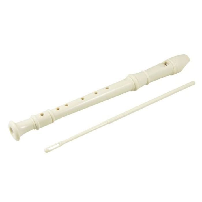 Flûte musique plastique avec bâton de nettoyage 7 trous