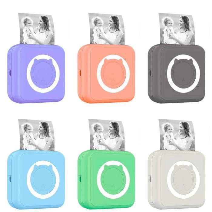 Mini imprimante portable pour photos et notes et mémos et travail