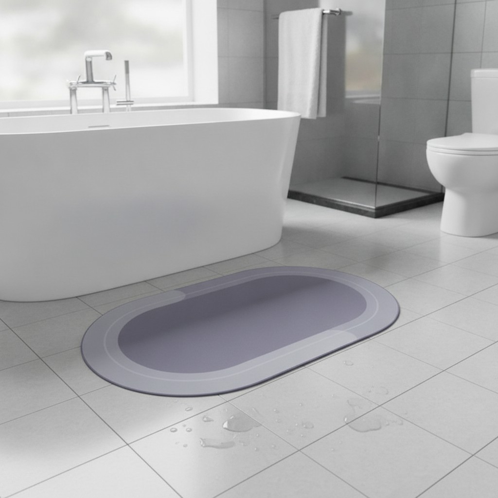 Tapis de salle de bain diatomées (Couleur et designe aléatoire) - Marjane Mall - Image 3