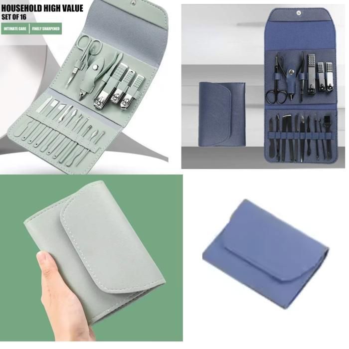 Kit coupe ongles en acier inoxydable luxueux