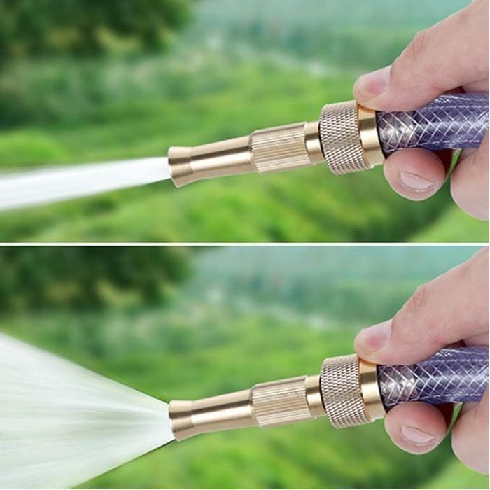 Buse de tuyau haute pression durable pour le lavage de voiture et de jardin.