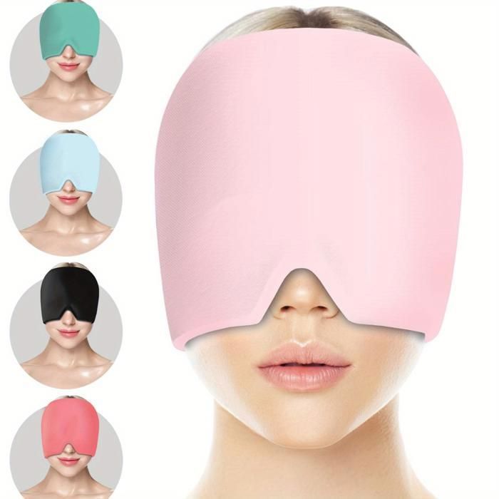 Chapeau de soulagement des maux de tête et de la migraine,gel de thérapie froide