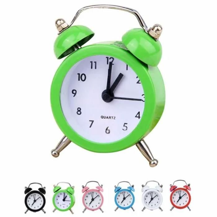 Horloge réveil de table ronde décorative