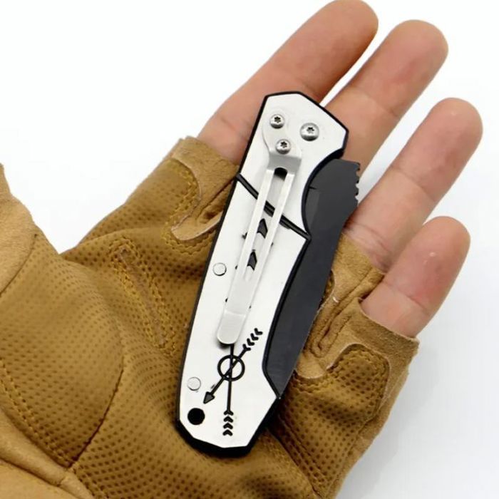 Couteau compact pliable pour voyage, en acier, parfait pour couper des fruits et pour l'autodéfense