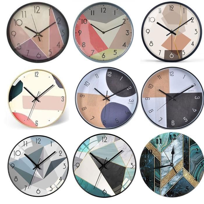 Horloge murale élégante bureau cuisine chambre (Couleur aléatoire)