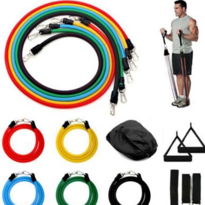 Kit fitness bandes elastiques résistance majestic