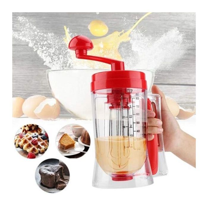Mélangeur manuel de crêpe 800ml,outils de pâtisserie