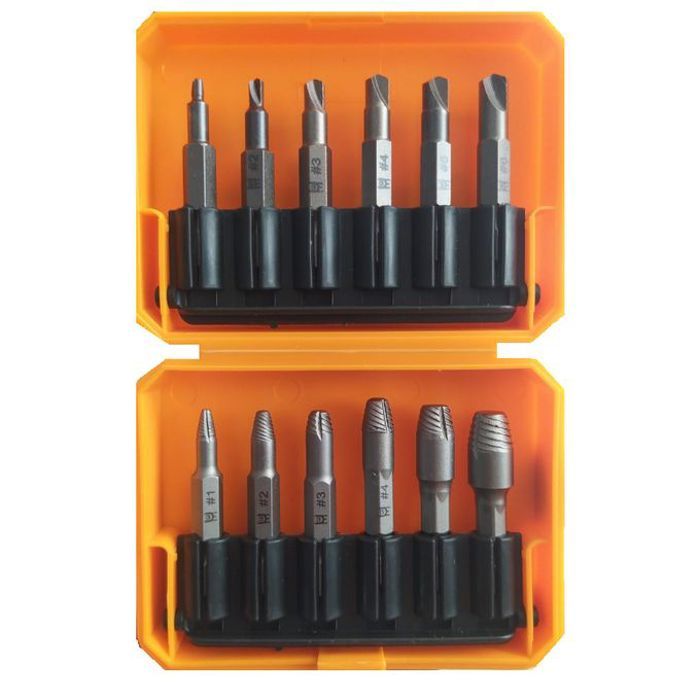 Extracteur de vis cassées 3-20mm 12 pcs