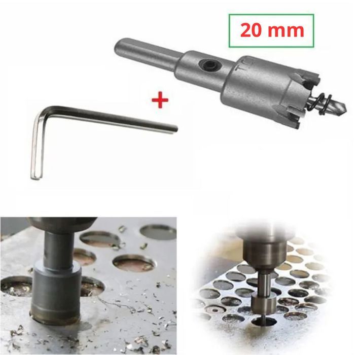Scie cloche carbure 20,5mm pour acier inox