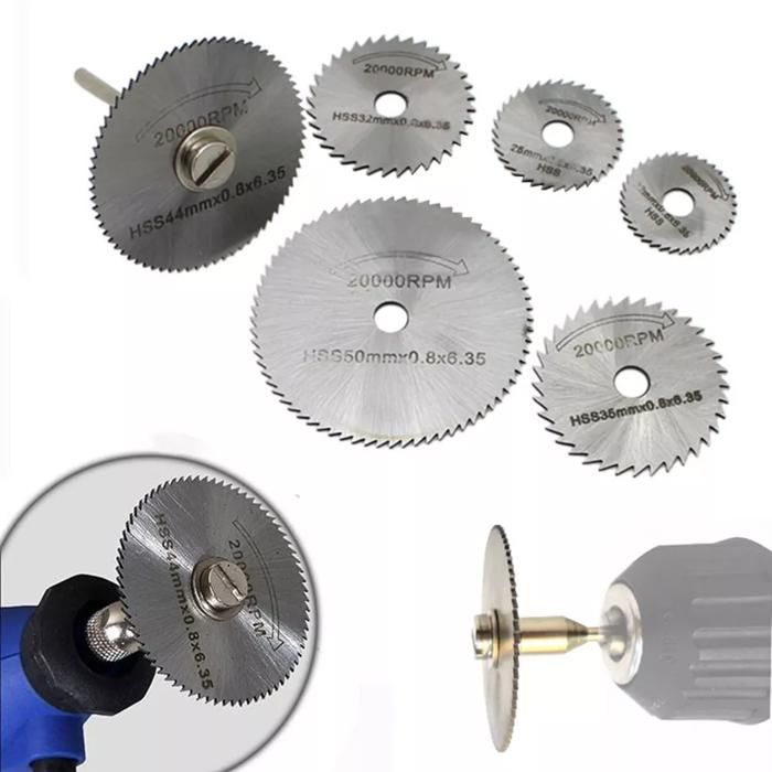 Jeu de 8 lames de scie circulaire pour perceuse électrique
