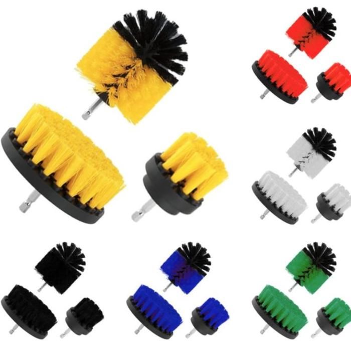 Kit d'accessoires brosse de forage nettoyage voiture sol tuile roues (Couleur aléatoire)