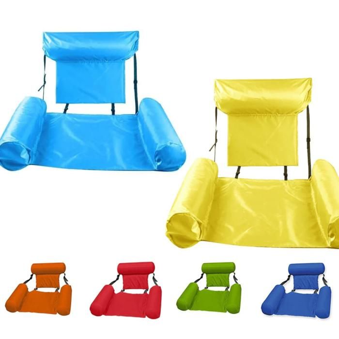 Matelas à air gonflable et pliable avec dossier flottant chaise de plage piscine