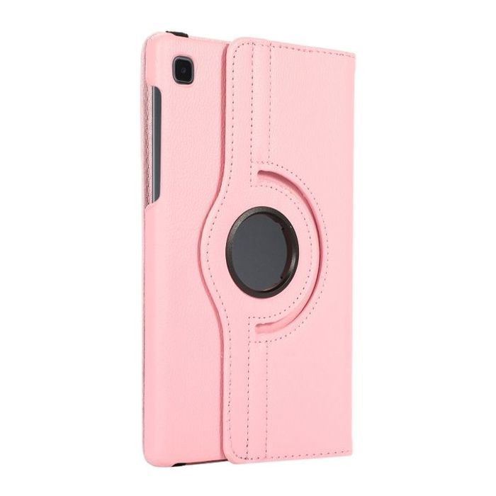 Coque en cuir pour Samsung Galaxy A7 10.4 2022 SM-T509 rotatif à 360 degrés (Rose)