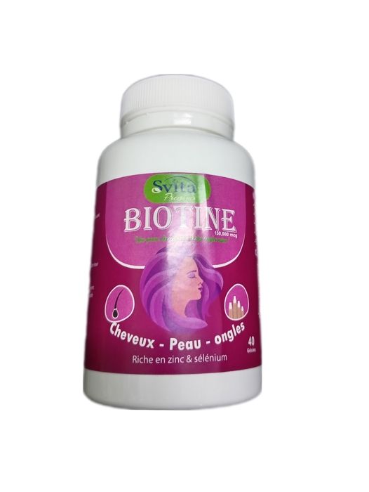 BIOTINE Beauté 40 comprimés 150,000 mcg - Promouvoir des cheveux et des ongles