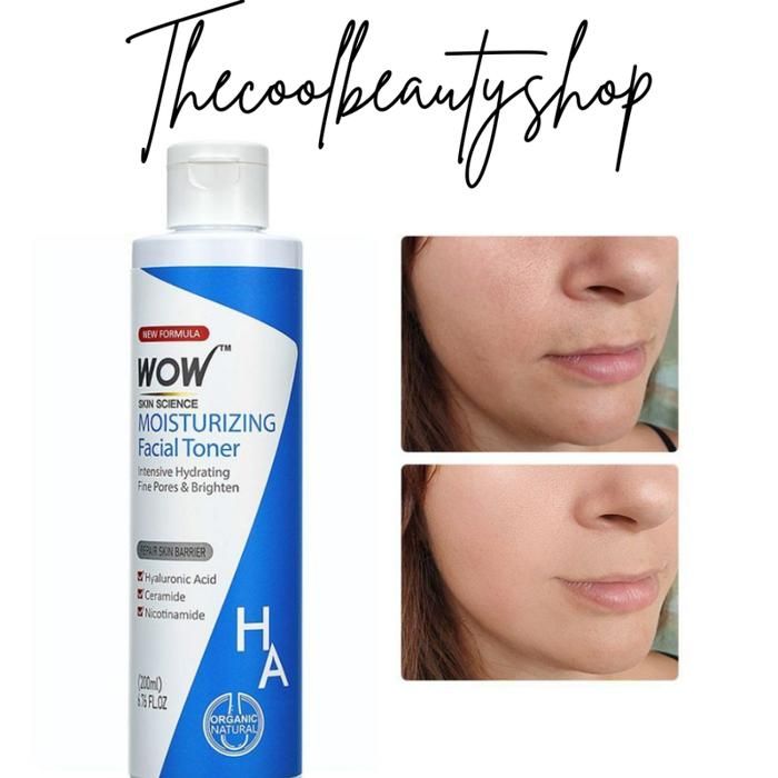 Tonique Hydratant Visage - WOW - 150 ml - Resserre les Pores - Éclaircit le Teint - Répare la Barrière Cutanée