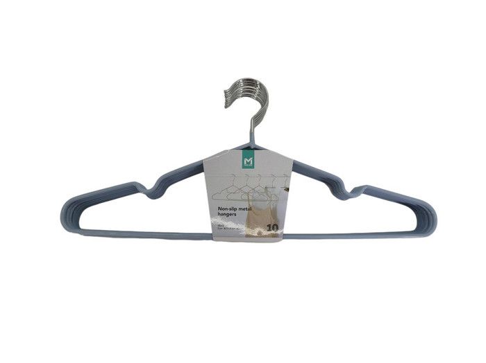 Cintres en Métal Revêtu de PVC Bleus - Lot de 10