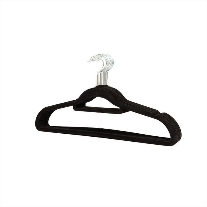 Cintres en Velours Noirs - Lot de 5 (Petite Taille)