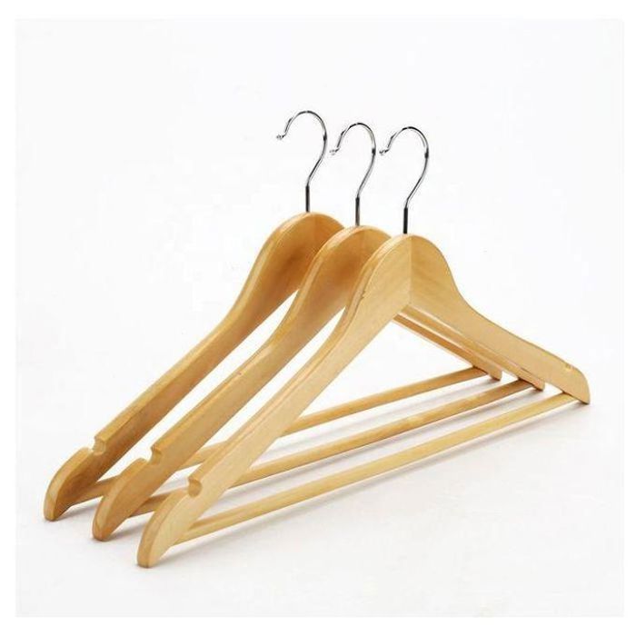 Cintres en Bois Naturel - Lot de 3