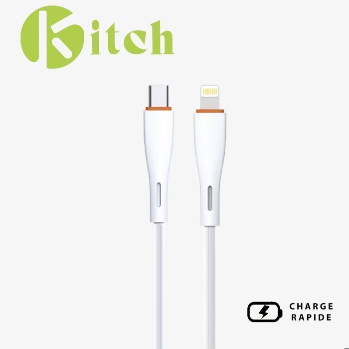 Câble USB-C vers Lightning (iPhone) 1m BLANC