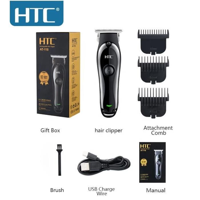 Htc – tondeuse à cheveux At-118, sans coupure, Type C, Portable,