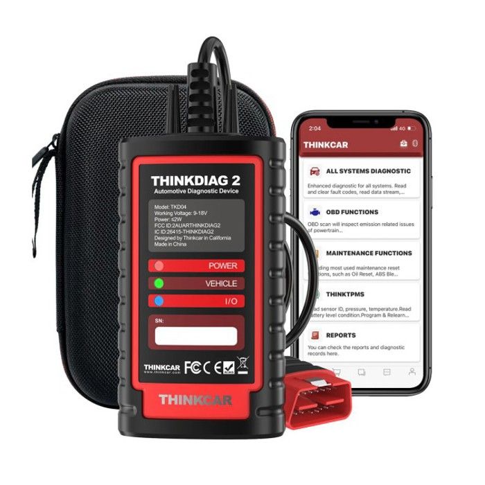 THINKDIAG V2 - Outil de diagnostic ThinkDiag 2, toutes les marques de voitures, protocole Canfd, 16 services de Cristal
