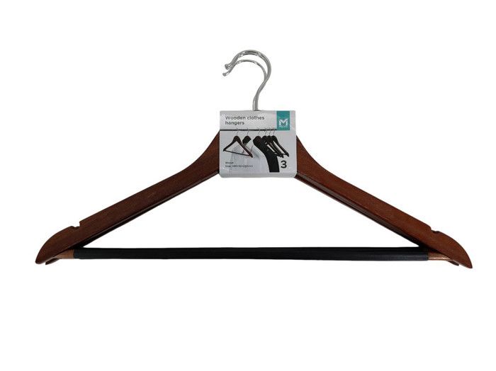 Cintres en Bois Naturels - Lot de 3