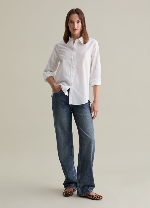 Chemise en popeline de coton - Optical White
